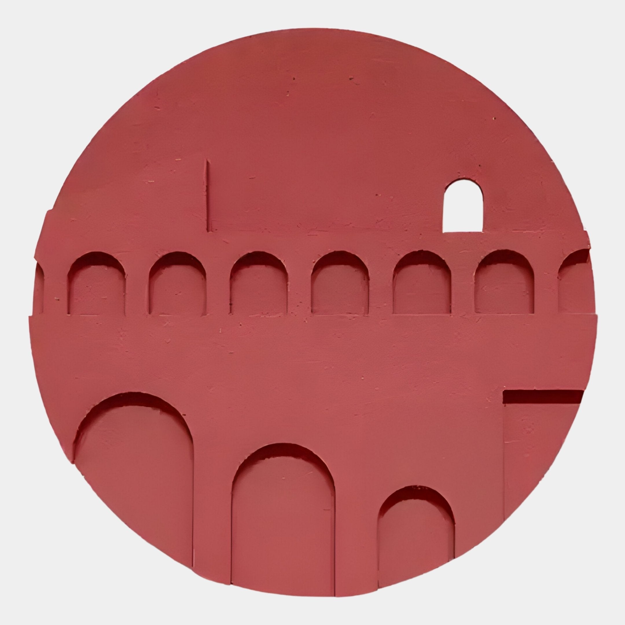 Arcuza Rose II Wood Carving Sandstone 3D Wall Art