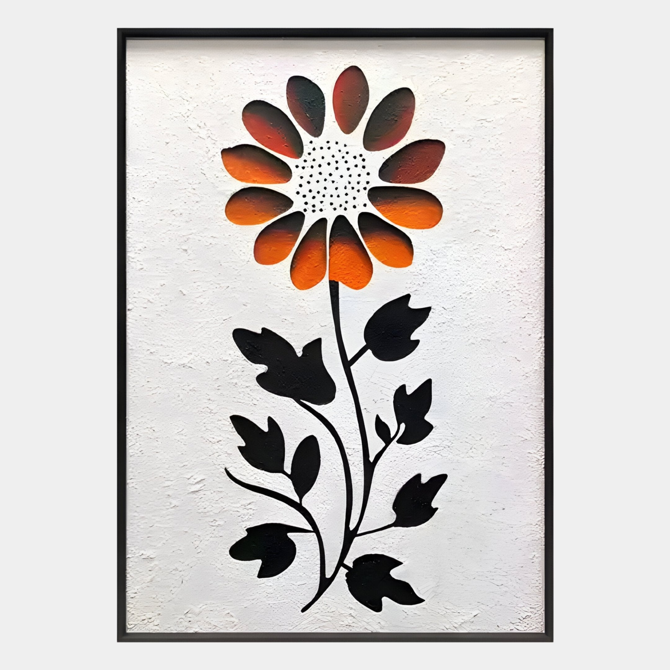 Floraventa Bloom II Floral 3D Carving Wall Art