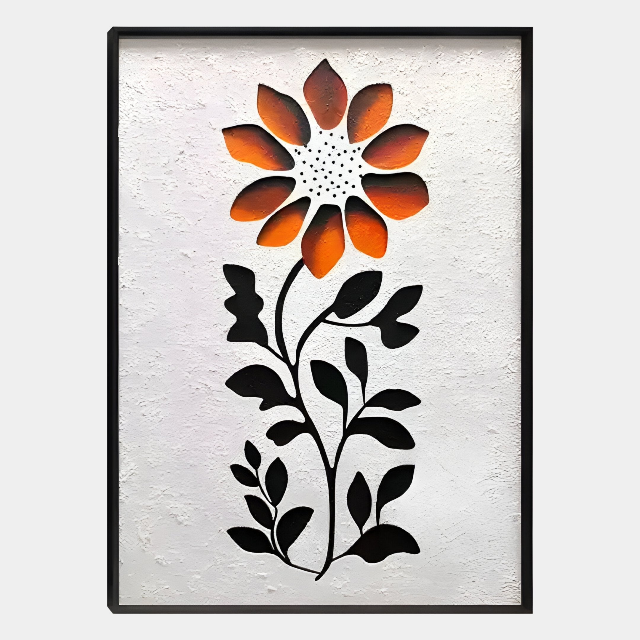 Floraventa Bloom III Floral 3D Carving Wall Art