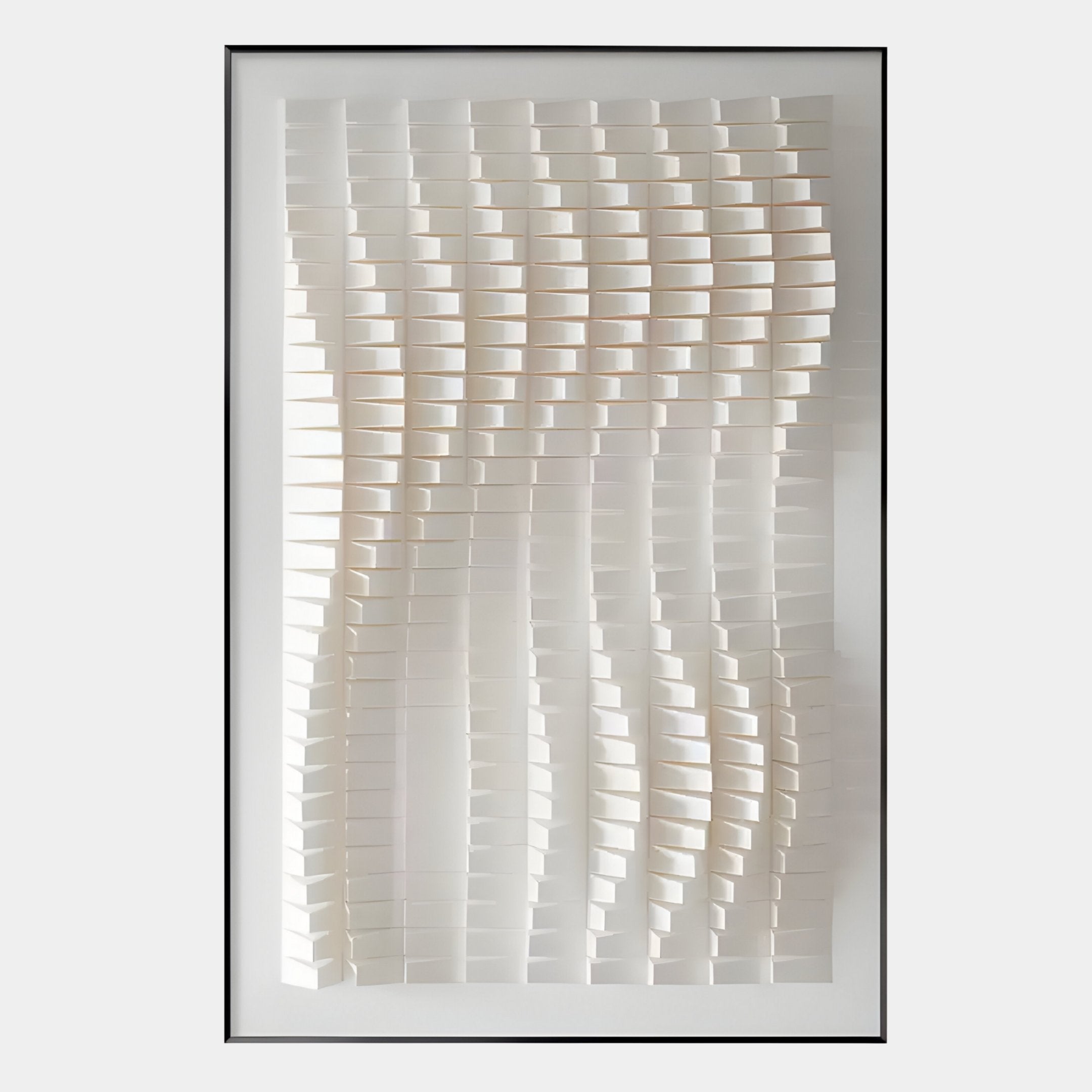 Velistra Vertical Ripple 3D Relief Wall Art