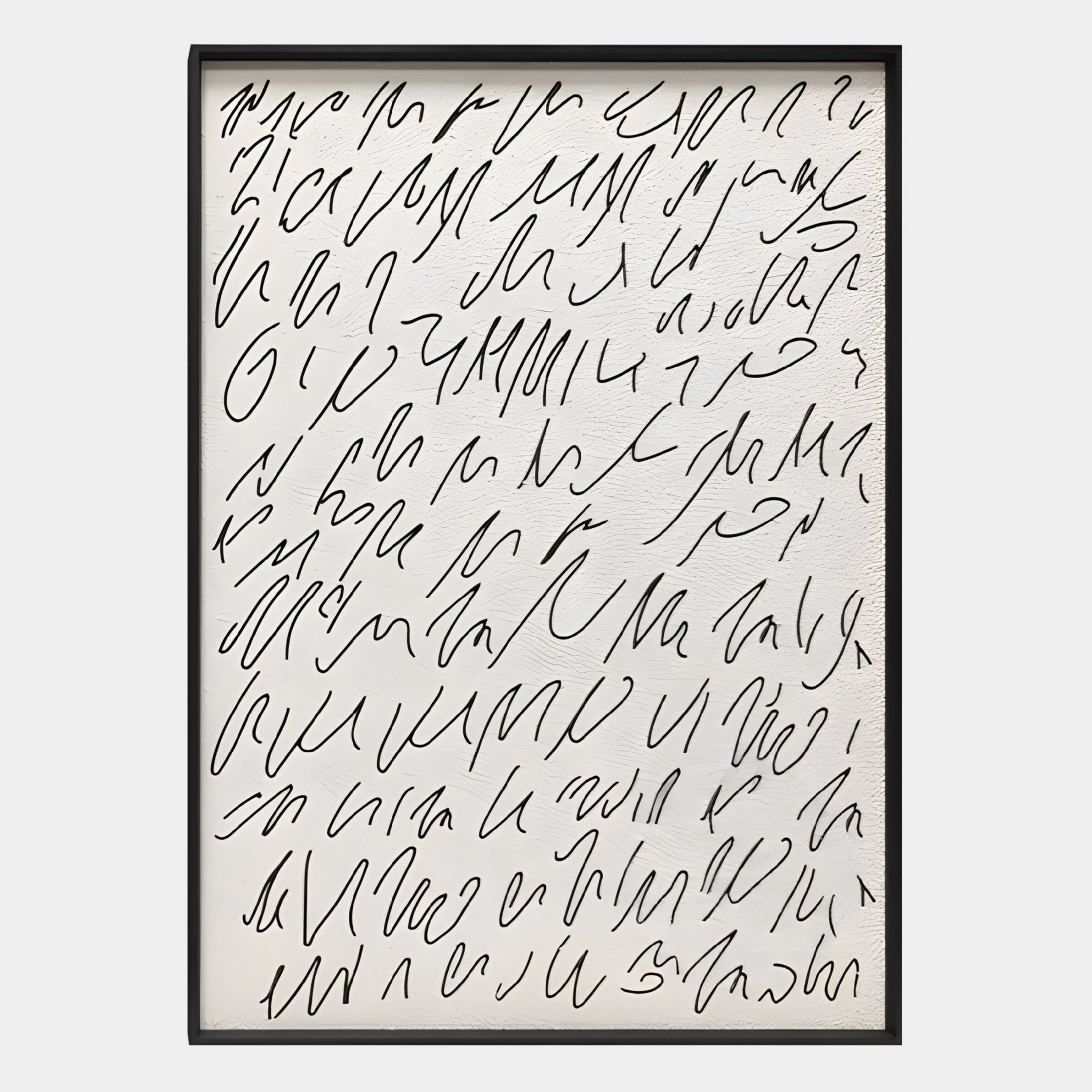 Scriptera Fluid Script 3D Carving Wall Art