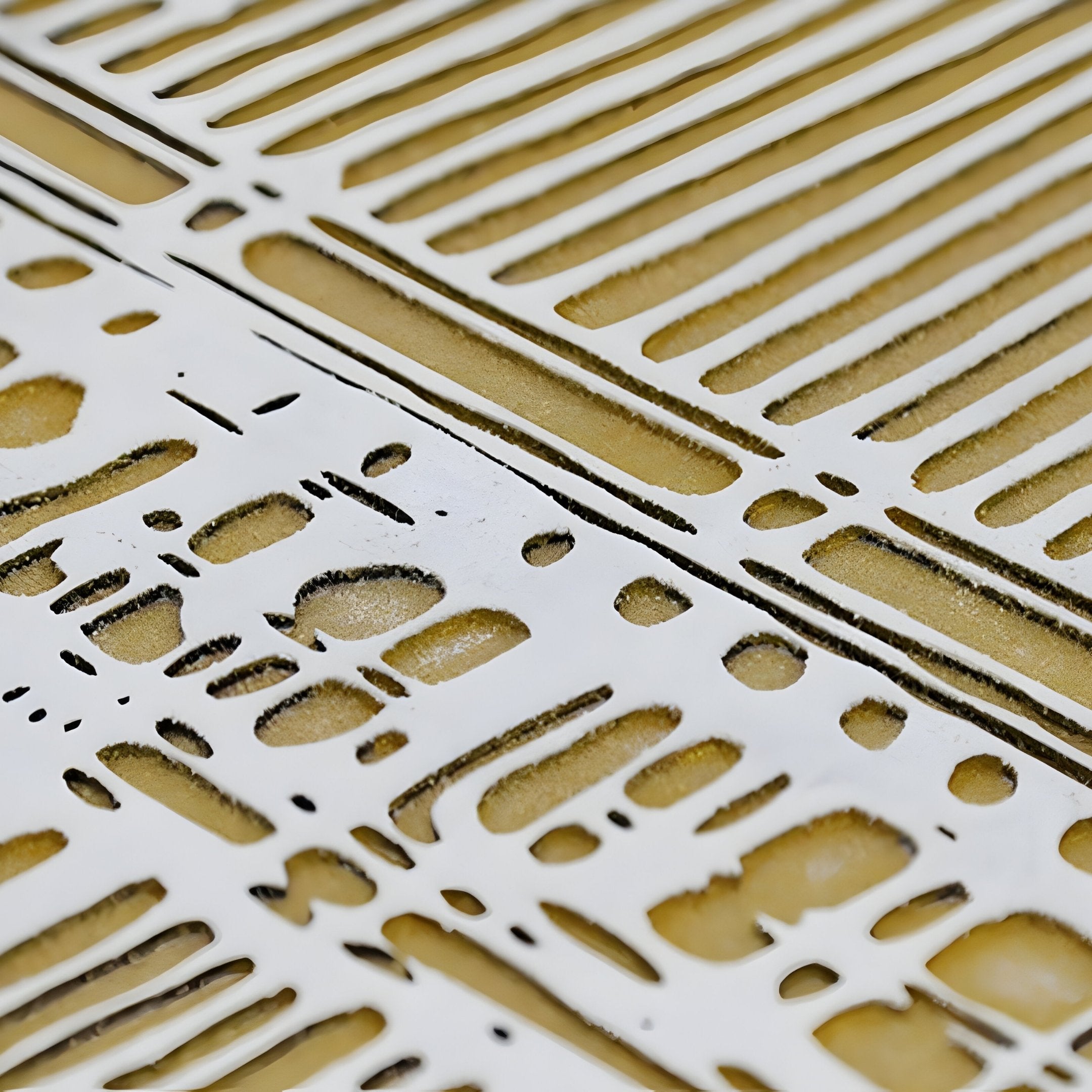 Orienta I Templescape Gold 3D Carving Wall Art