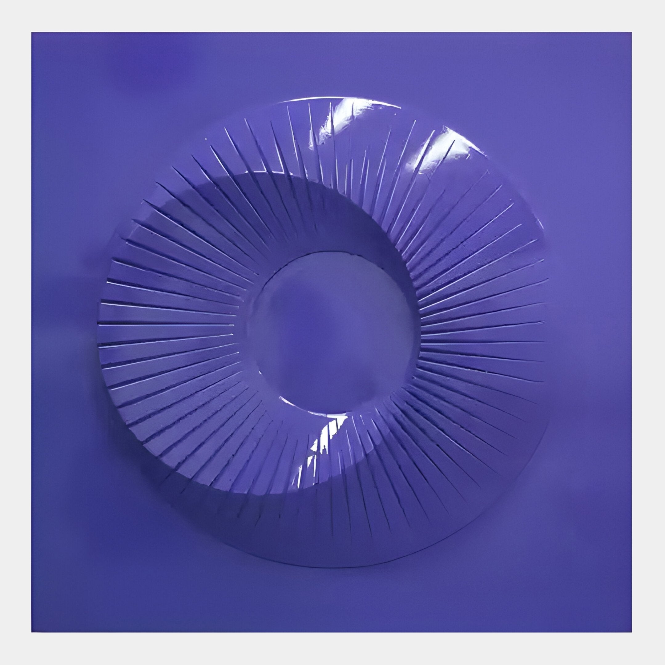 Solveta Purple Spiral Wood Relief 3D Wall Art