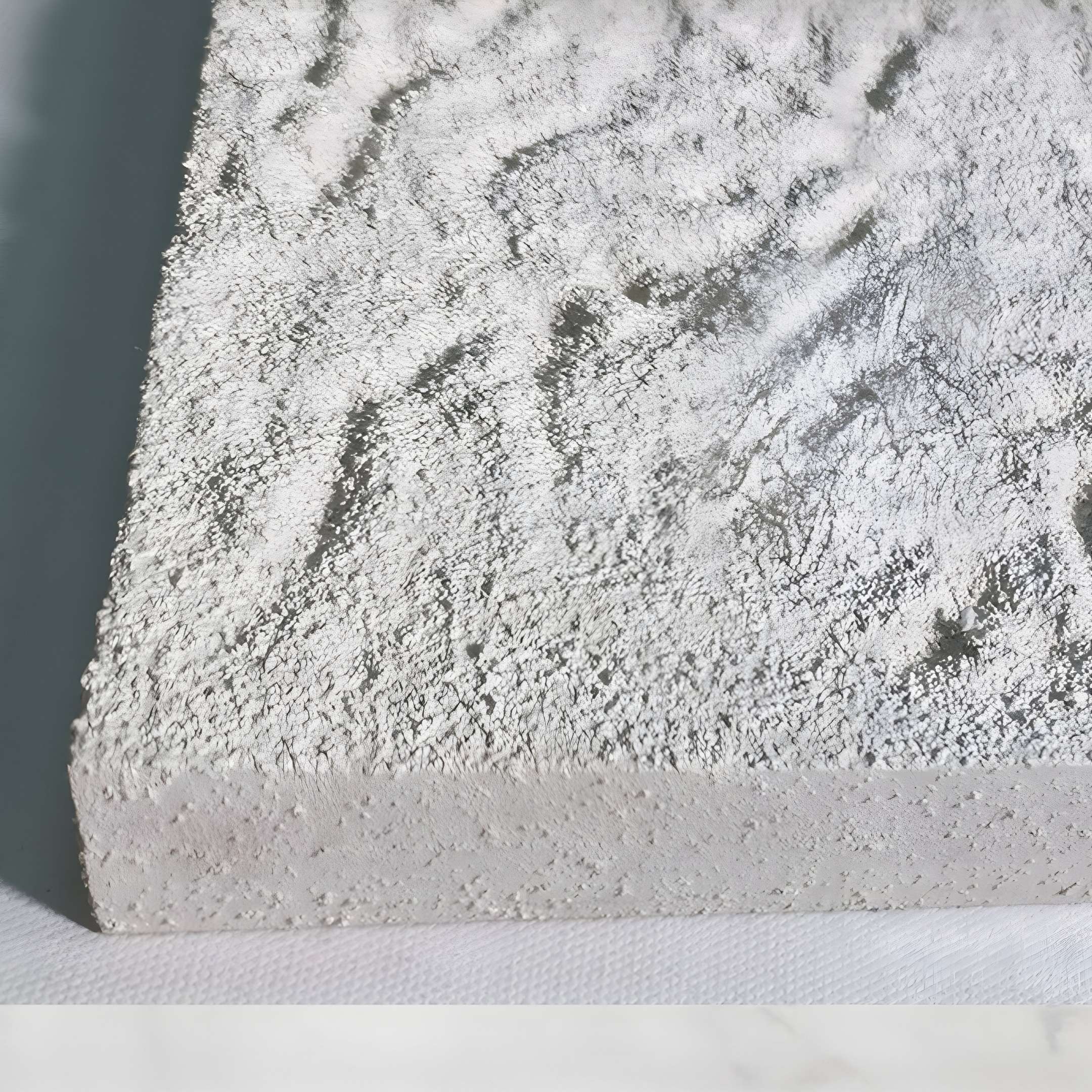 Cavara Rise Textured White 3D Relief Wall Art