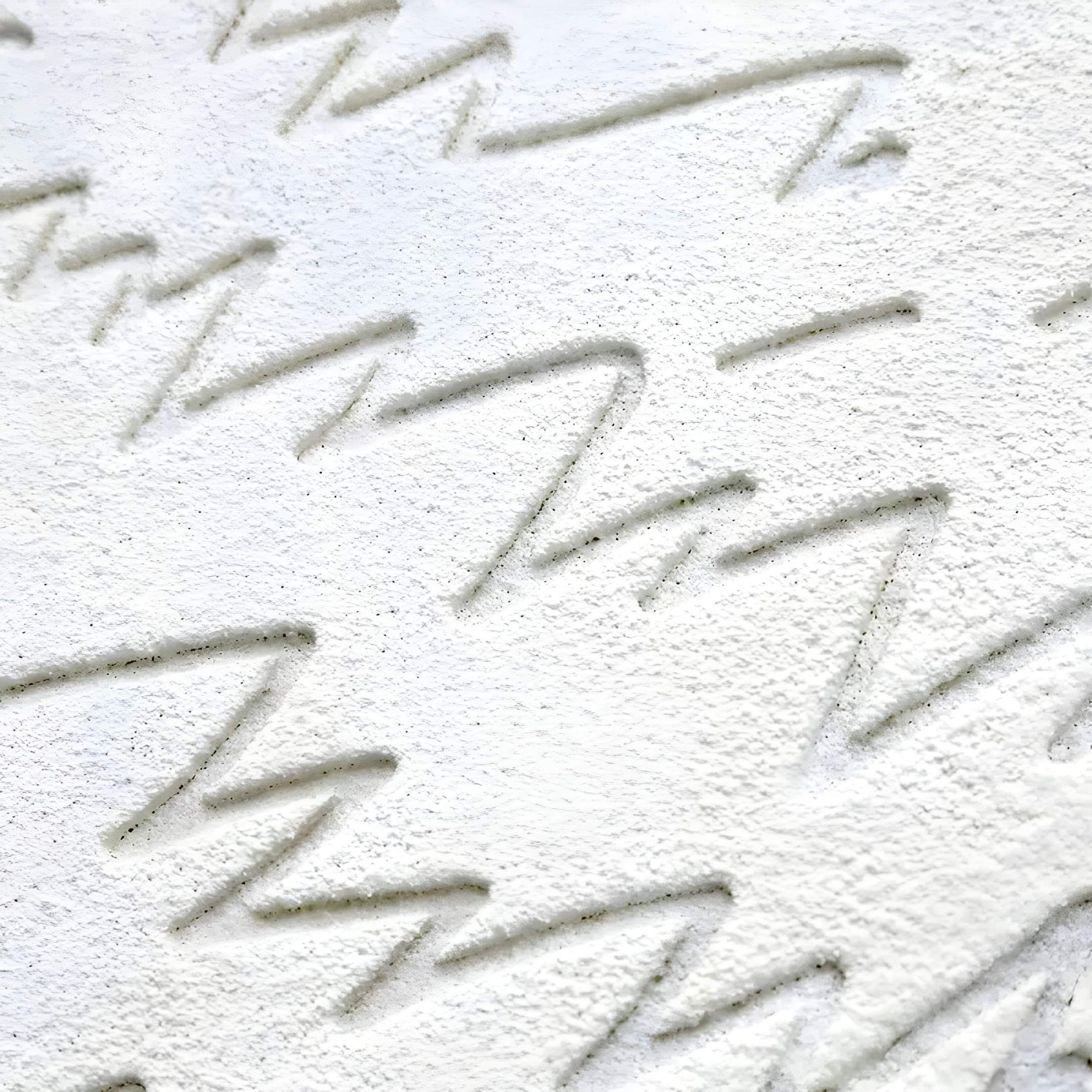 Skriva Indigo Script Textured 3D Carving Wall Art