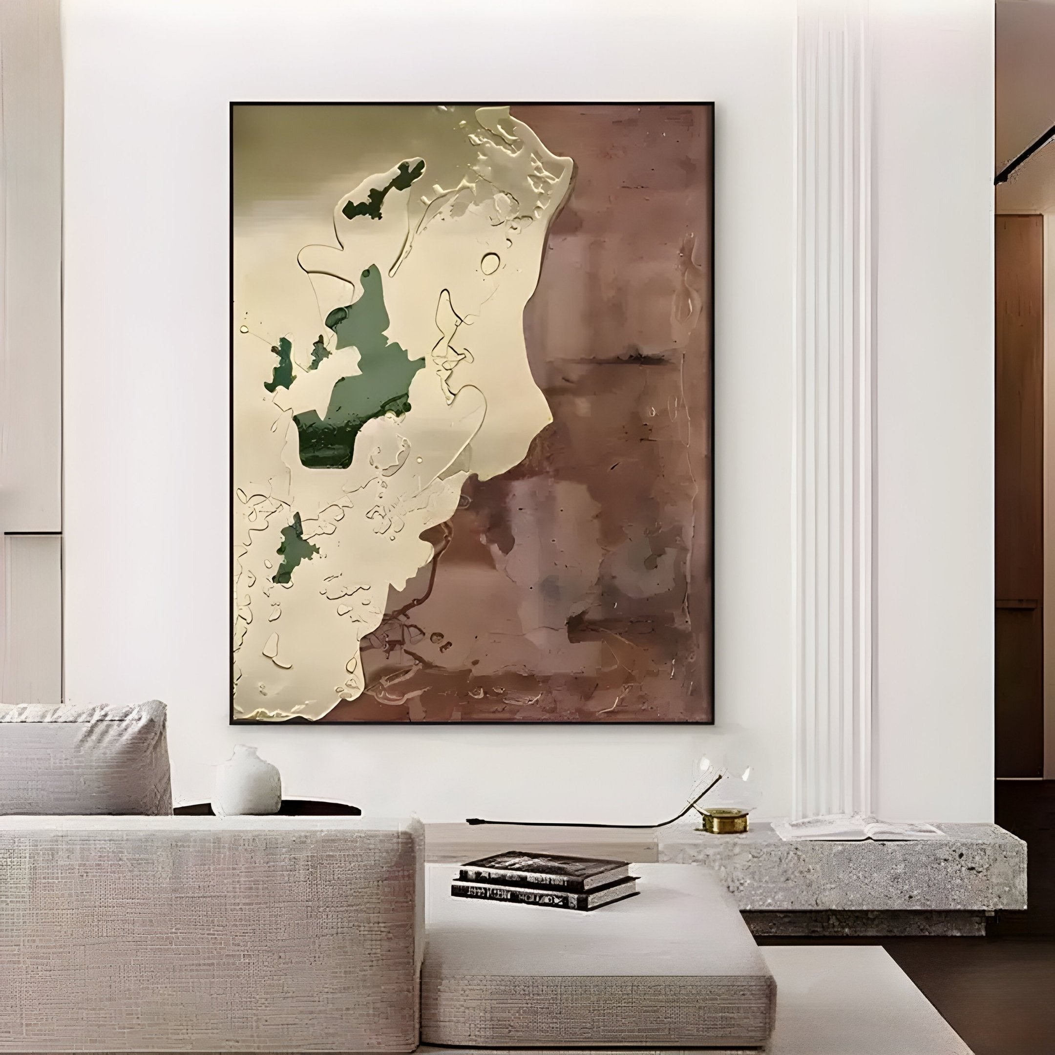 Terravue I Glossy Texture Relief 3D Wall Art