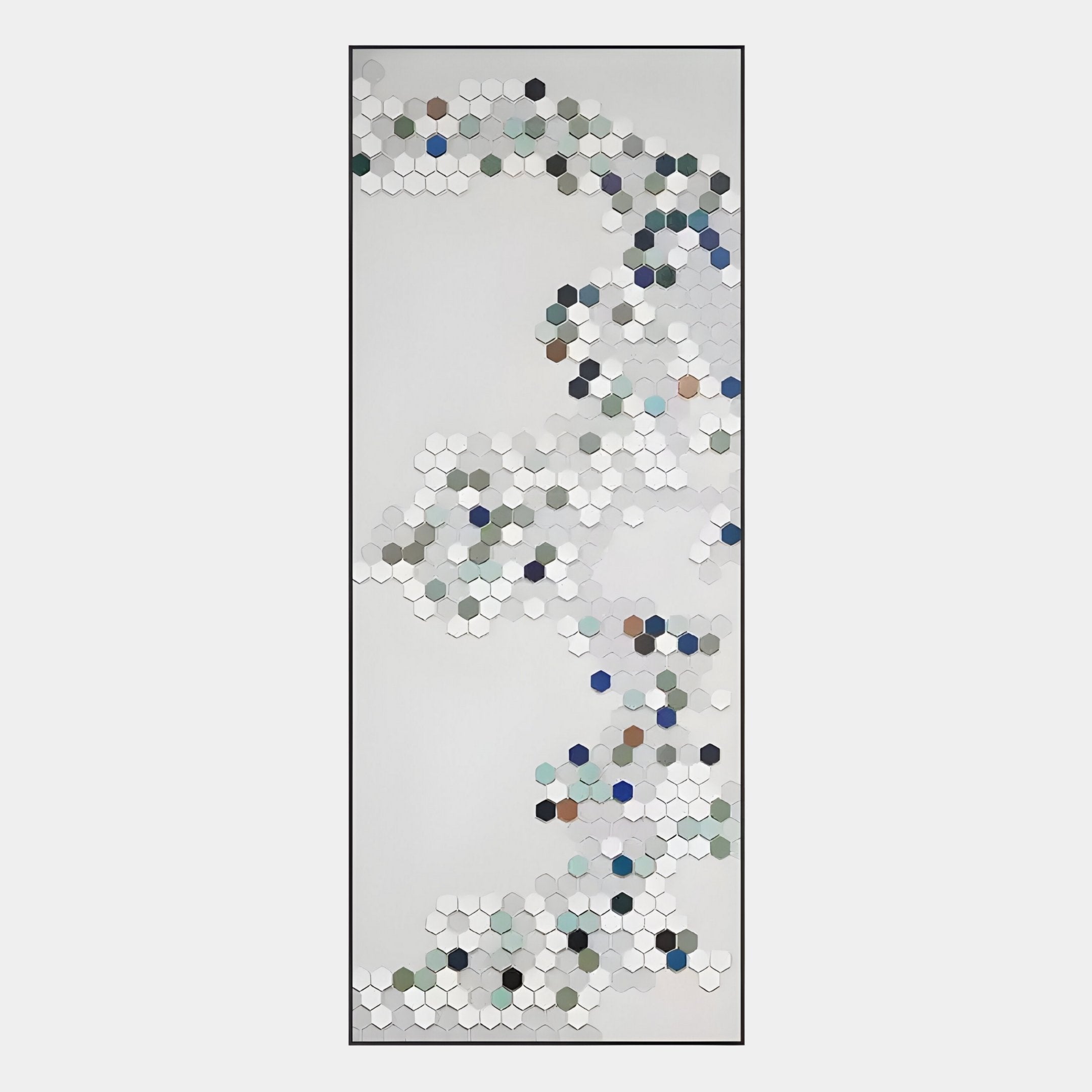 Hexara Vertical I Block Mosaic 3D Wall Art