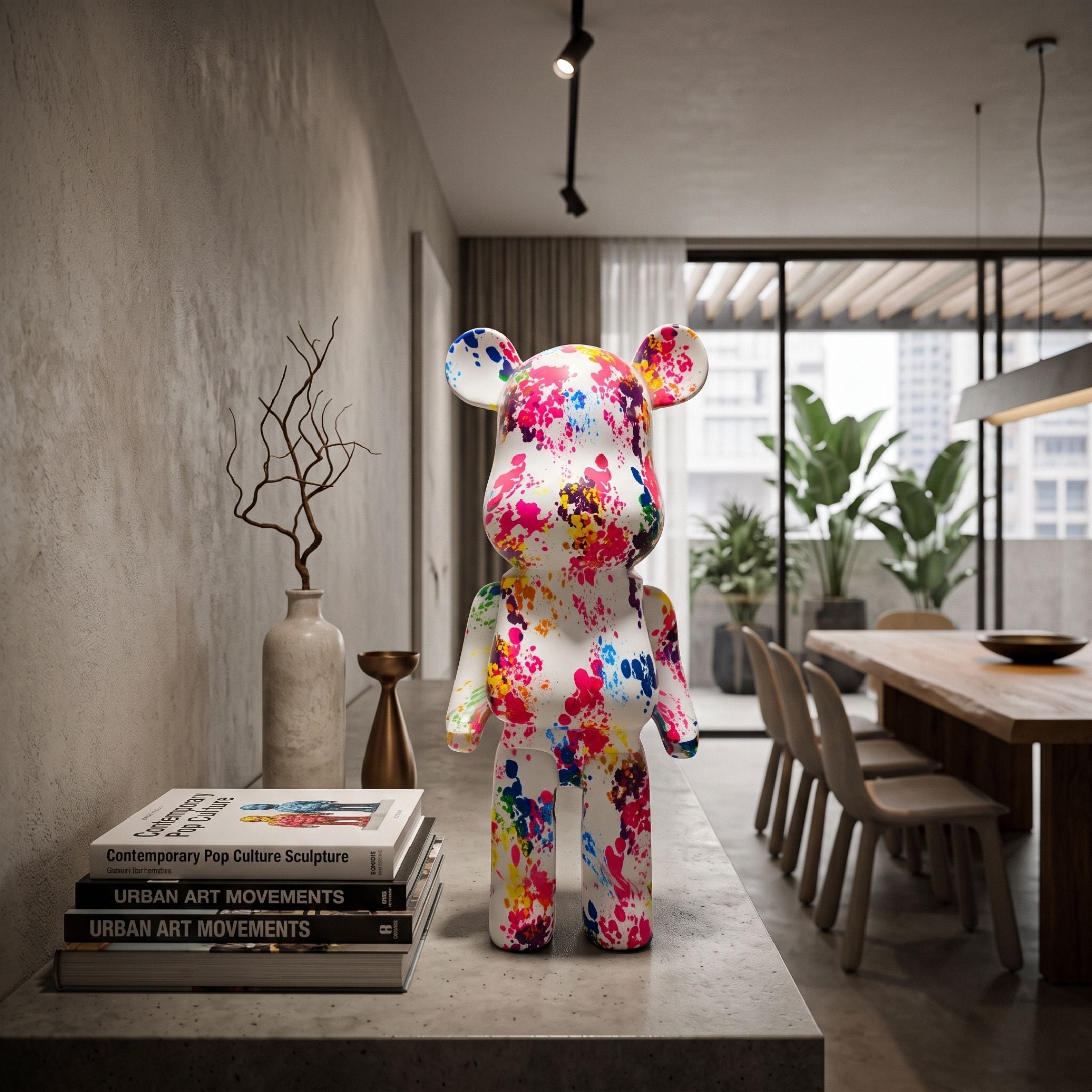 Splatter Bear Sculpture - 50cm
