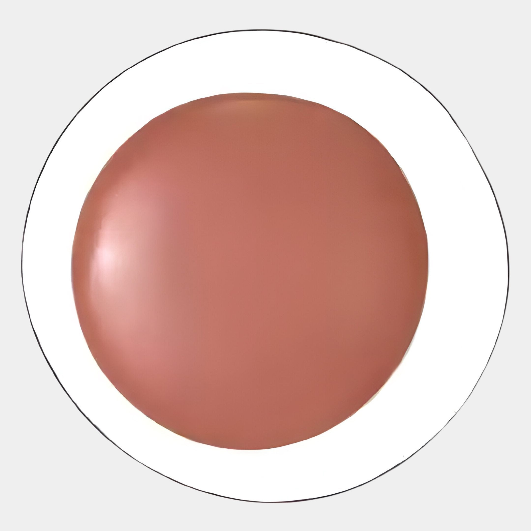 The Aetherial Rosewood Glossy Circular Symmetry 3D Wall Art by Giant Sculptures features a smooth, light brown round design centered on a white plate—ideal for adding subtle, contemporary style to your décor.