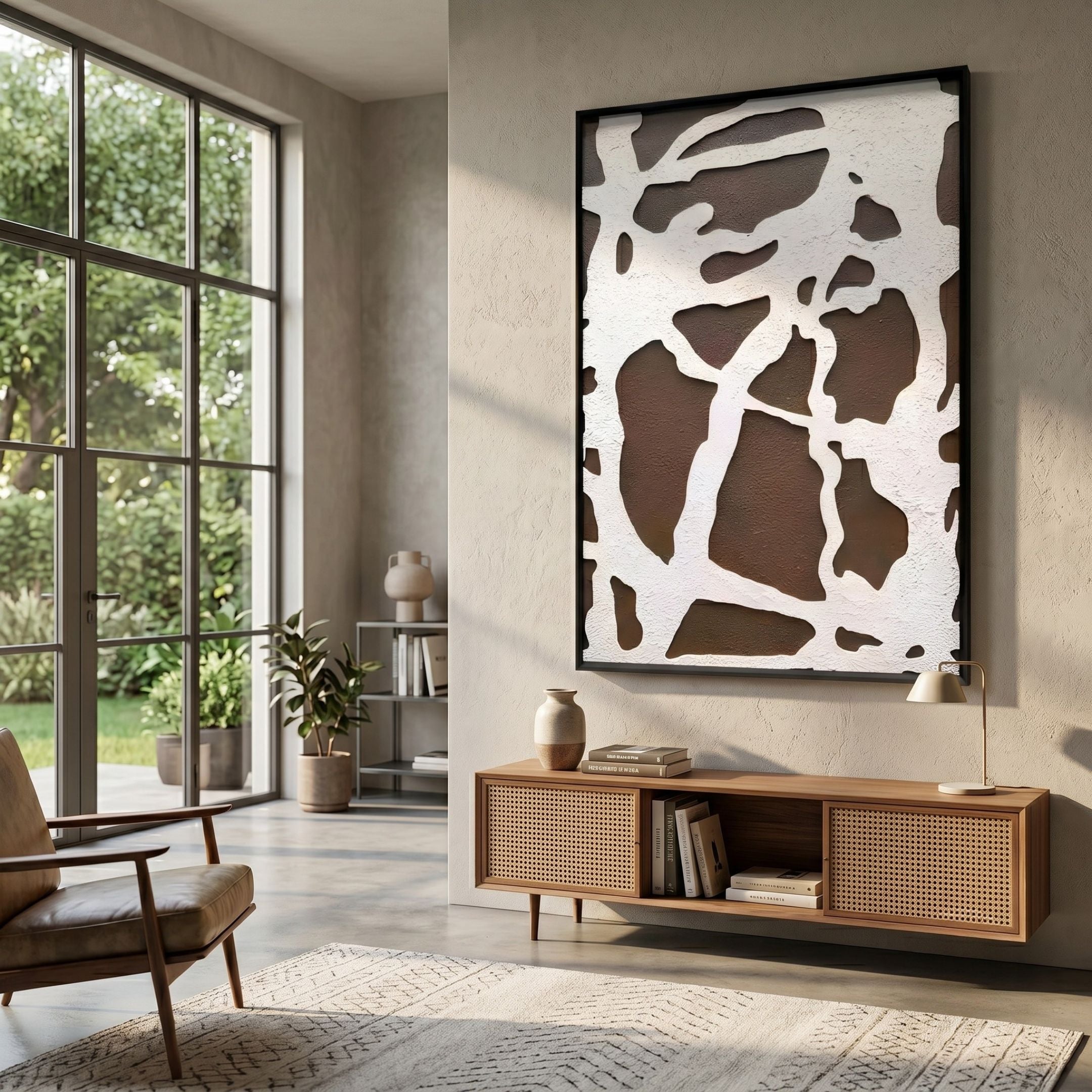Drosan Earth Trace II Wood Carving 3D Wall Art