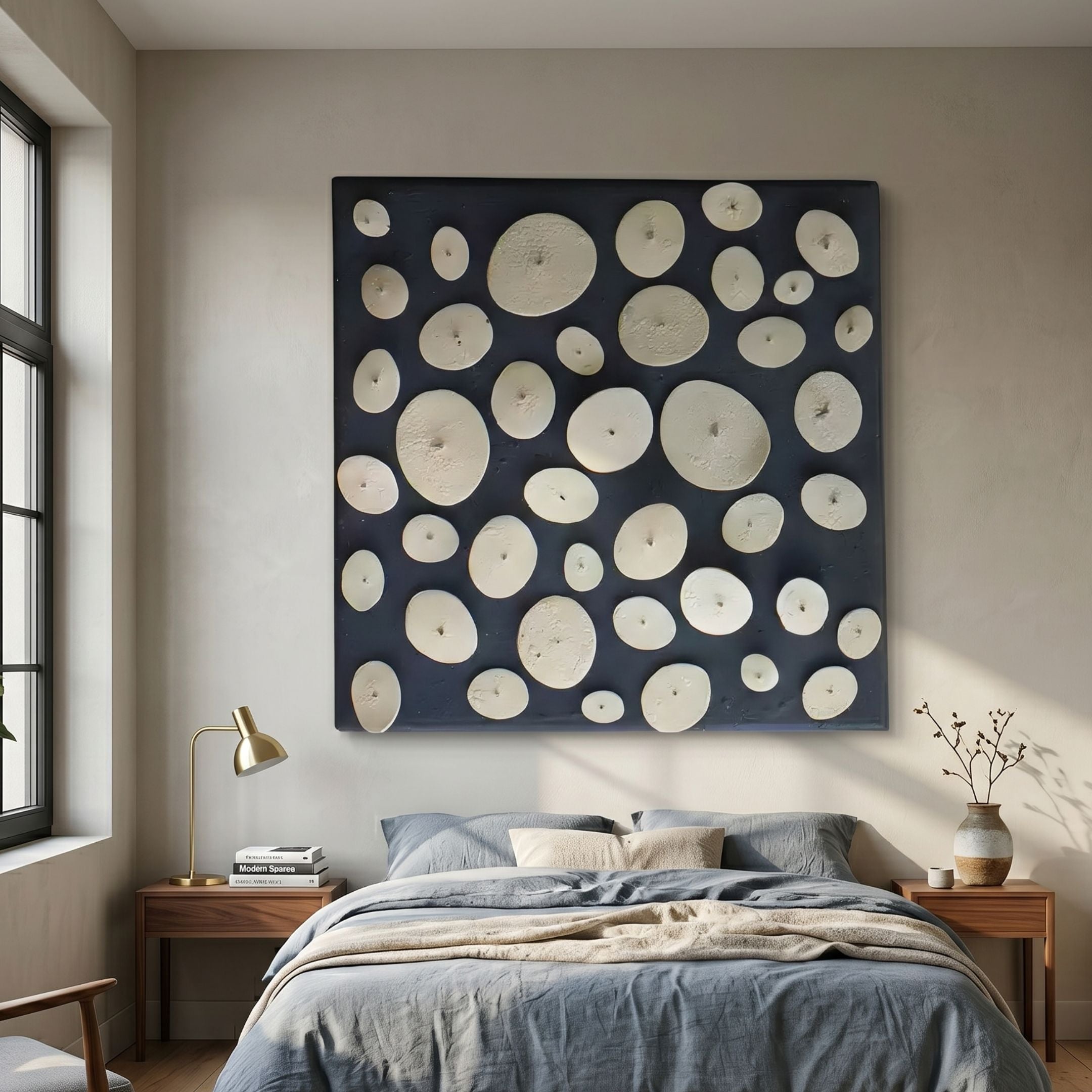 Kora Fossil Pebble Cluster 3D Wall Art