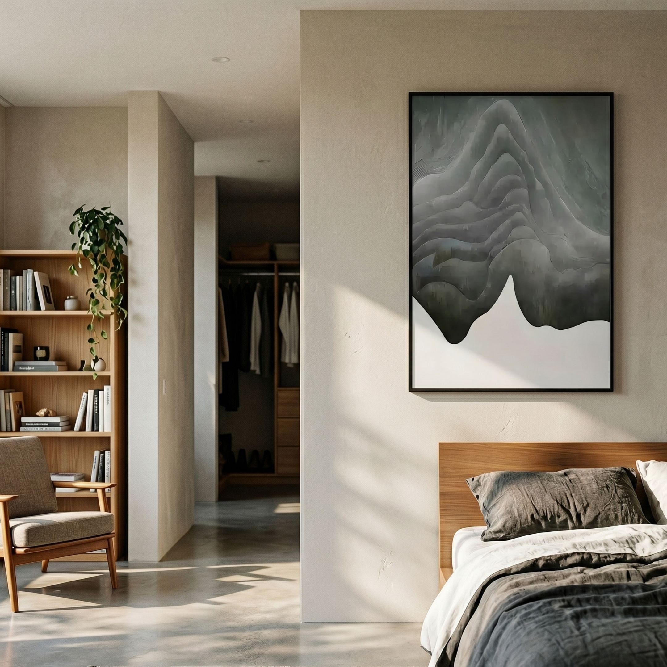 Celoria Jade Mist Wood Carving 3D Wall Art