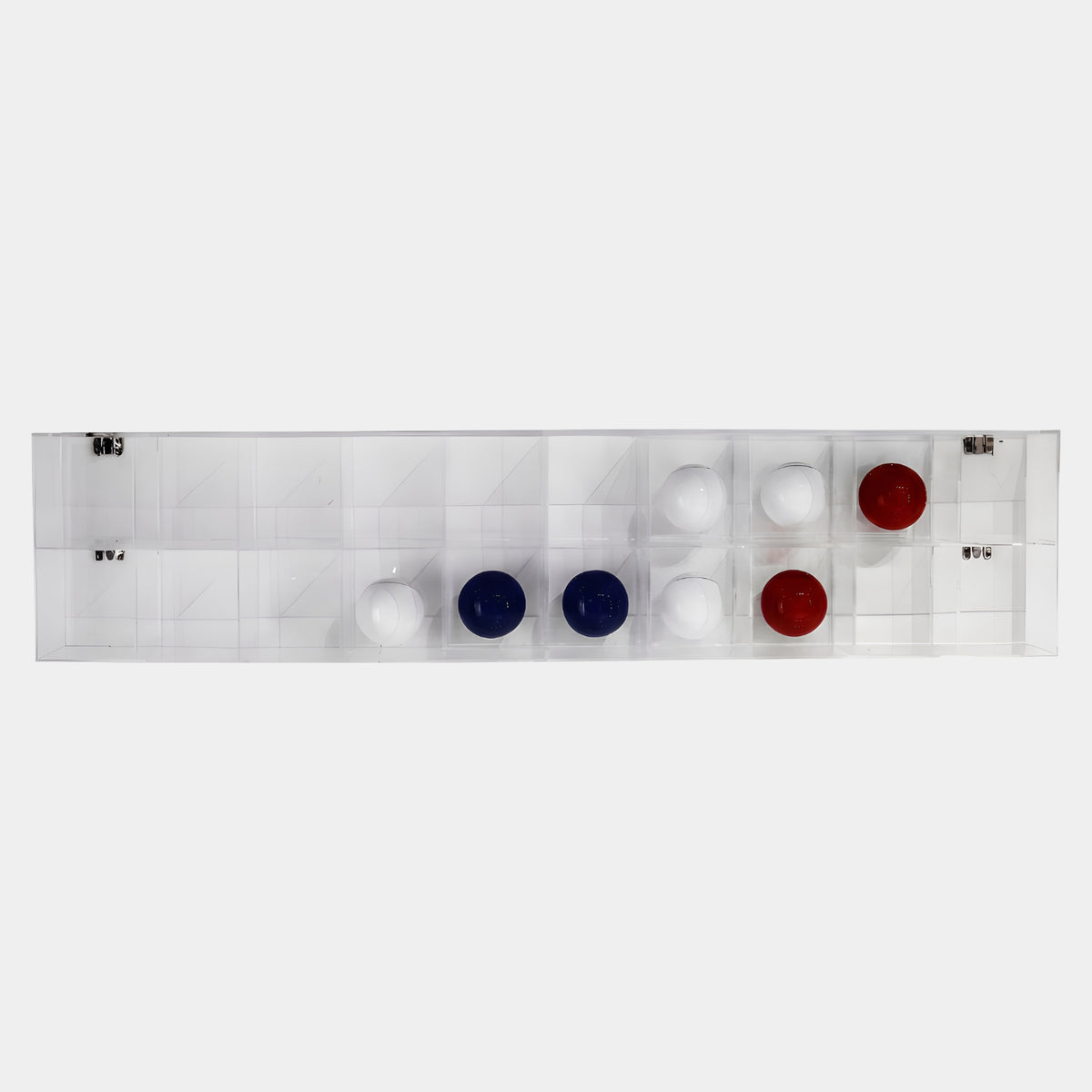 Clear Compartment Case with Coloured Spheres - 180cm