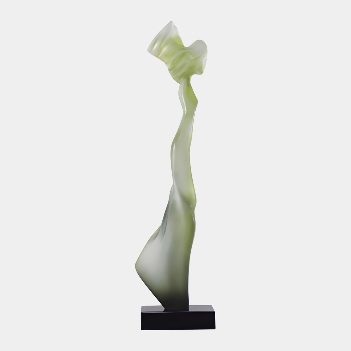 Green Rising Figure Resin Sculpture - 106cm
