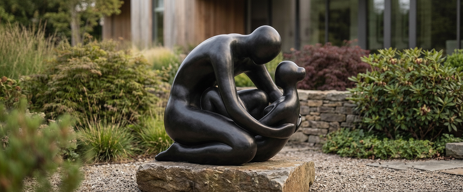 A Heavy Black Indoor Sculpture Will Vanish Without the Right Light - heavy black indoor sculpture