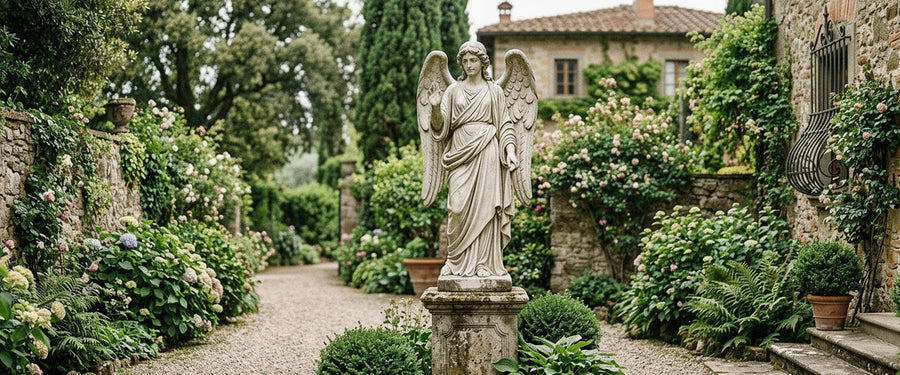 A Statue of Garden Done Right: Scale, Sightlines and Placement - statue of garden
