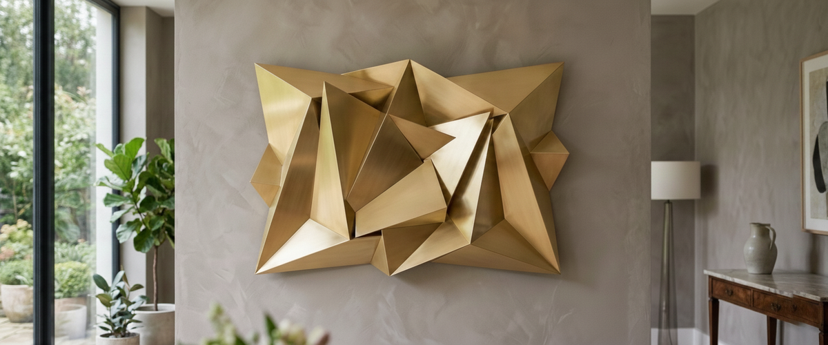 Abstract Geometric Wall Art: How to Place It so It Actually Reads - abstract geometric wall art