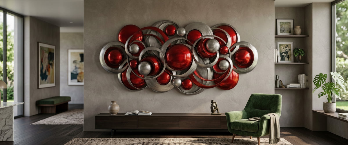 Abstract Metal Wall Art: A Buyer's Guide to Scale, Finish and Placement - abstract metal wall art