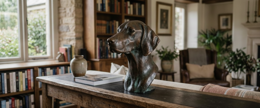 Affordable Bronze Tabletop Sculpture: How to Place It so It Actually Reads - affordable bronze tabletop