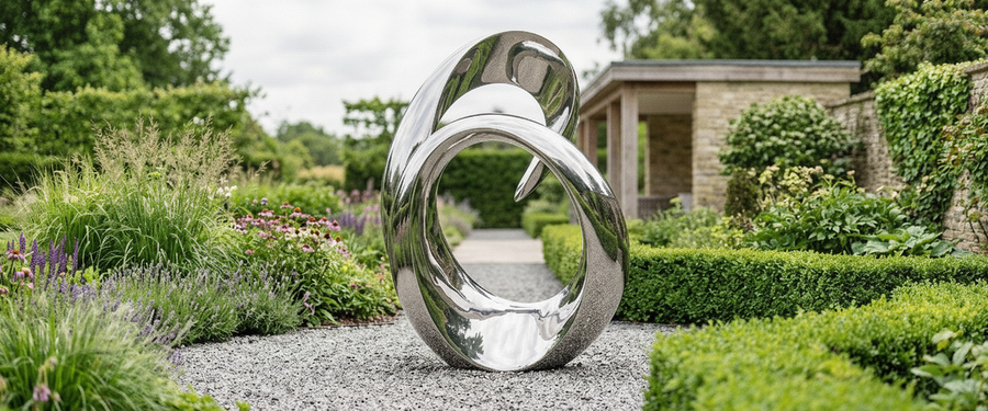 Contemporary Metal Garden Sculptures: A Buyer's Guide to Material, Scale and Placement - contemporary metal garden sculptures