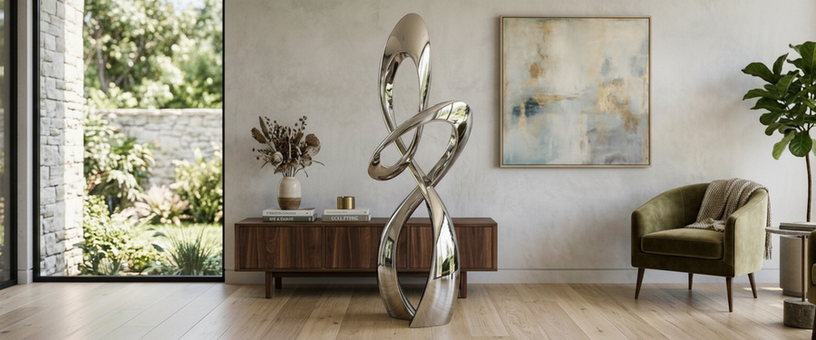 Decorative Sculptures for the Living Room: A Buyer's Guide to Scale and Placement - decorative sculptures living room