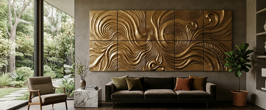 Extra Large Wall Art: How to Get the Scale Right in a Living Room - extra large wall