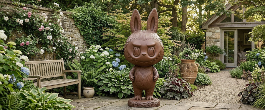 Giant Brown Labubu Sculpture: A Placement Guide for Big Rooms and Big Gardens - giant brown labubu sculpture