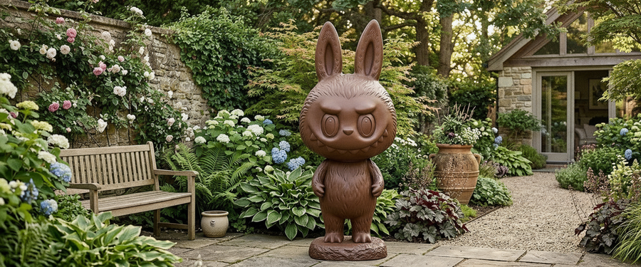 Giant Brown Labubu Sculpture: A Placement Guide for Big Rooms and Big Gardens - giant brown labubu sculpture
