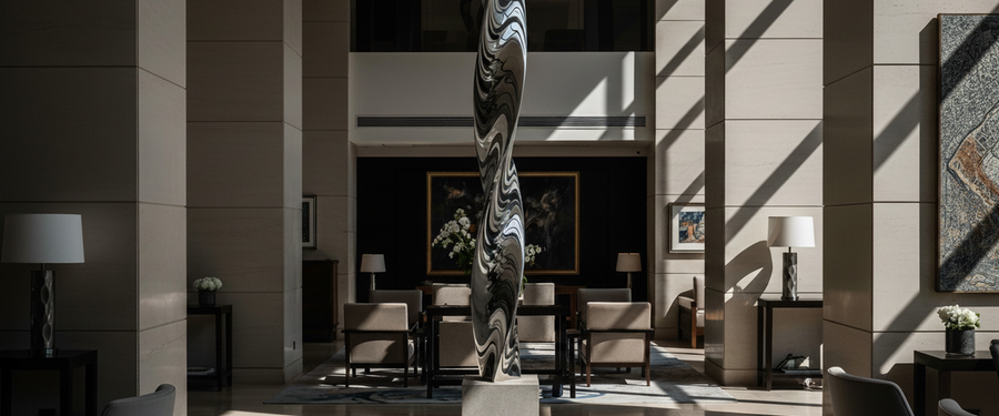 Hotel Lobby Metal Sculpture: A Placement Playbook for Designers - hotel lobby metal