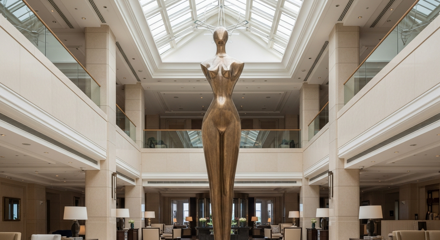 What a Hotel Lobby Sculpture Actually Has to Do - hotel lobby sculpture