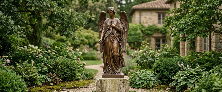 How a Large Garden Angel Gets Made: A Sculptor's Honest View - large garden angel