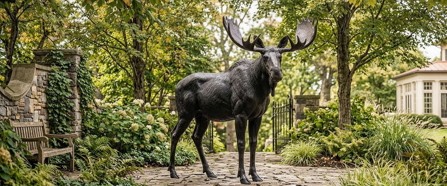 How to Choose a Bronze Moose Sculpture That Fits Your Land - bronze moose sculpture