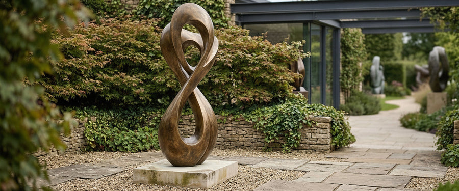 How to Place a Large Abstract Metal Sculpture so It Actually Commands the Room - large abstract metal sculpture