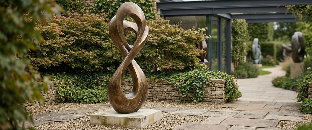 How to Place a Large Abstract Metal Sculpture so It Actually Commands the Room - large abstract metal sculpture