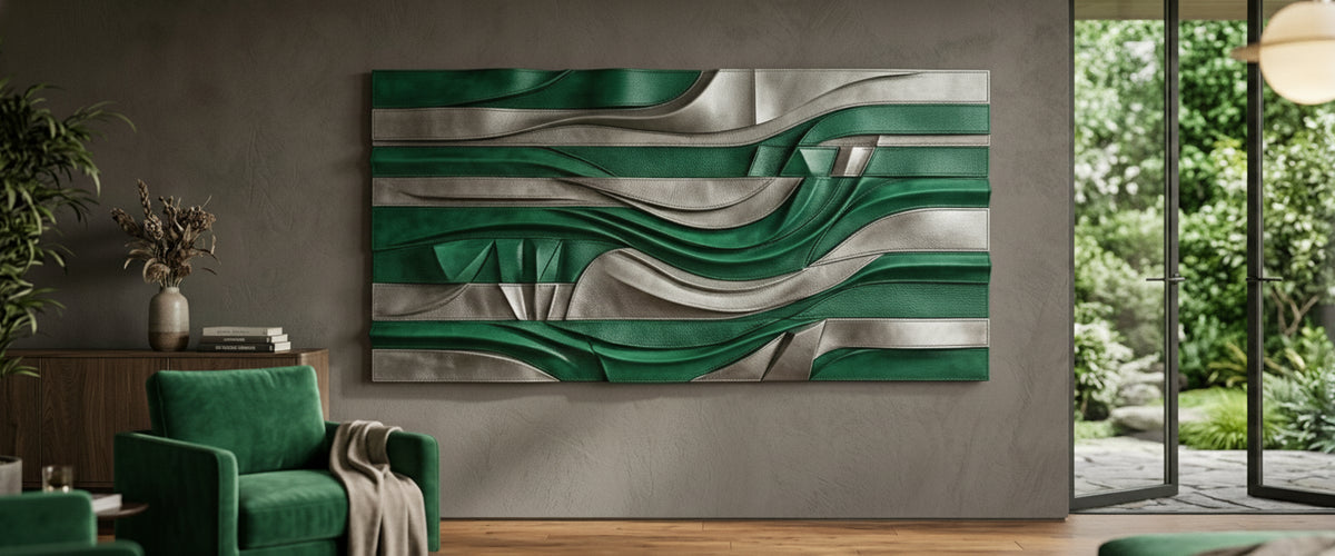 Leather Wall Art: A Buyer's Guide to Texture, Scale and Placement - leather wall art