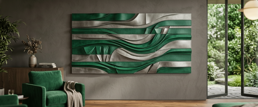 Leather Wall Art: A Buyer's Guide to Texture, Scale and Placement - leather wall art