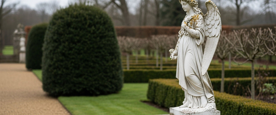 Marble Garden Statues After Five British Winters - marble garden statues