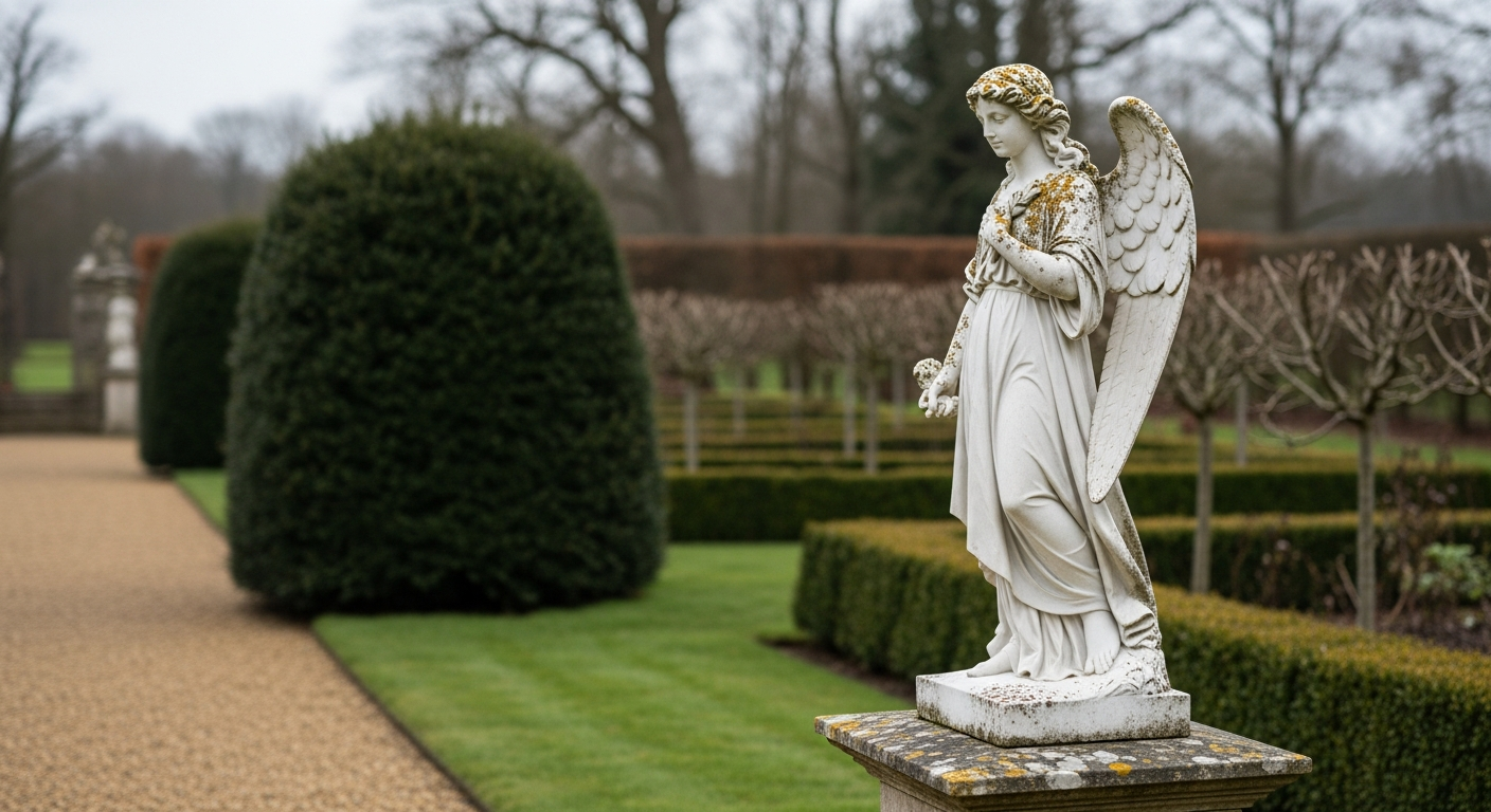 Marble Garden Statues After Five British Winters - marble garden statues