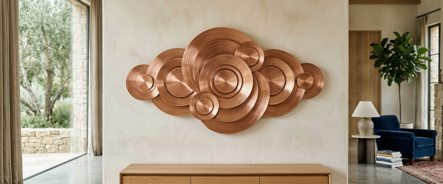 Modern Abstract Metal: How to Place It so It Actually Reads - modern abstract metal