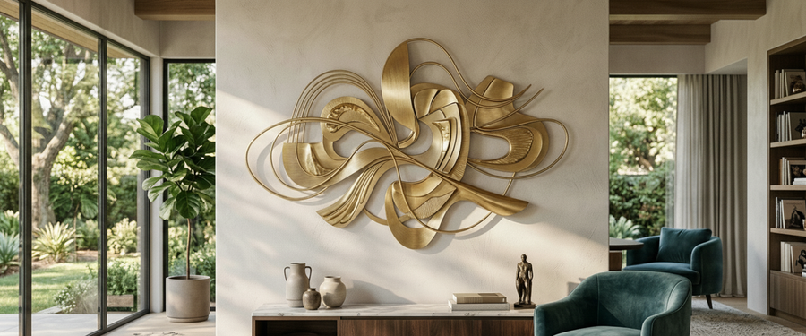 Modern Abstract Wall Art That Actually Holds a Big Wall - modern abstract wall art