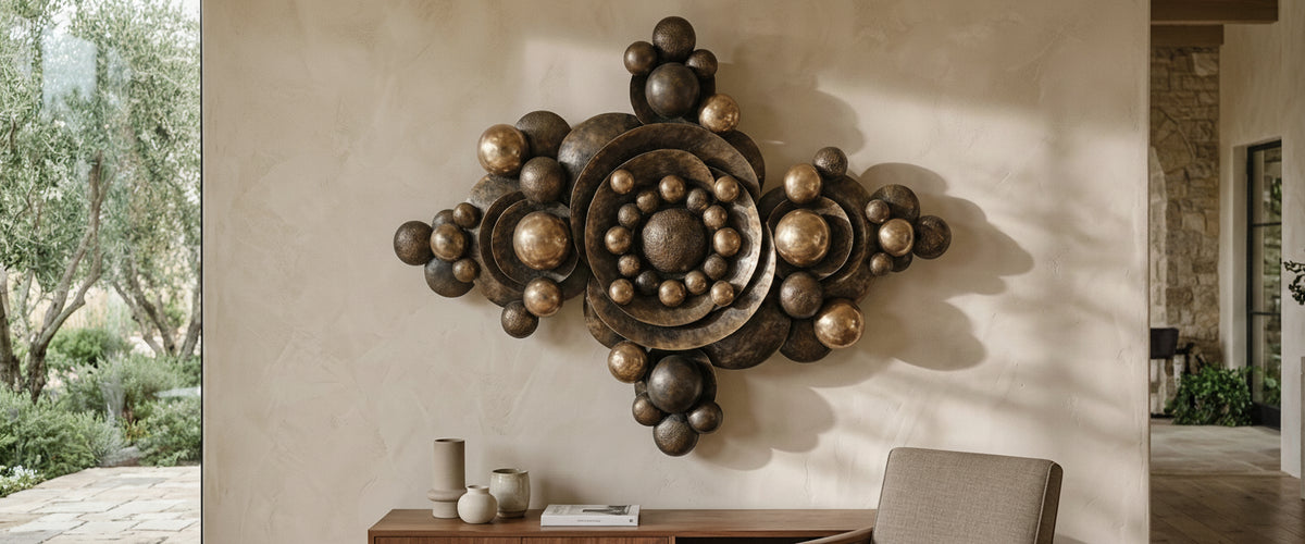 Large Abstract 3d Metal Wall Art: How to Place It so It Actually Reads - statements2000 abstract large