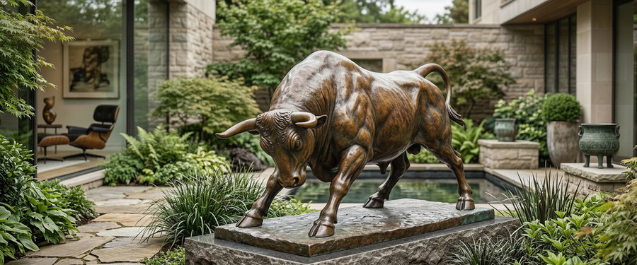 The Bronze Charging Bull Statue: A Buyer's Guide to Scale, Pose, and Placement - bronze charging bull statue