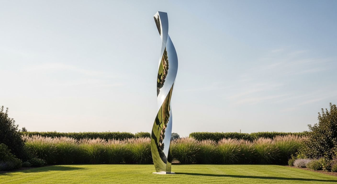 What Stainless Steel Garden Sculptures Actually Do in a Garden - stainless steel garden sculptures