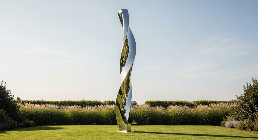 What Stainless Steel Garden Sculptures Actually Do in a Garden - stainless steel garden sculptures