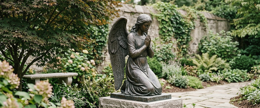 Where to Place an Angel Memorial Statue So You Still Visit in February - angel memorial statue