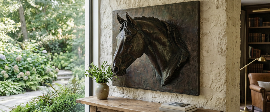 Why Most Large Metal Wall Art Is Hung Too High - large metal wall art