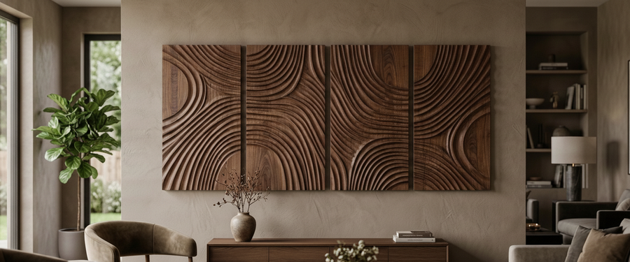 Wood Panel Wall Art: A Buyer's Guide to Scale, Finish and Placement - wood panel wall art