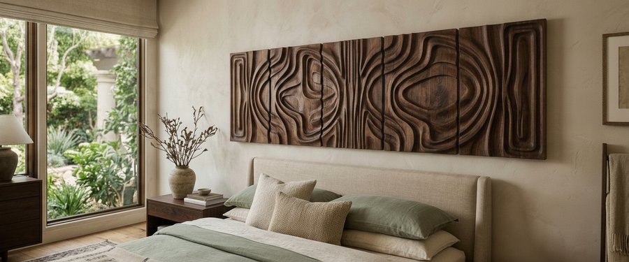 Wood Wall Art for the Bedroom: How to Choose a Piece That Holds the Room - wood wall art bedroom