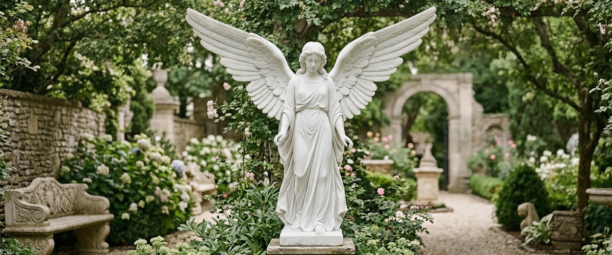 Choosing a Large Angel Garden Statue Starts With the Wings - angel large garden statue