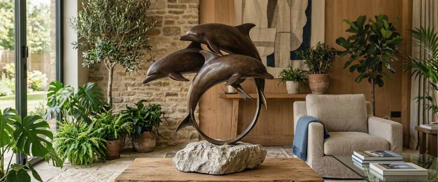 Bronze Dolphin Sculpture for Sale? Check the Water Before the Pose - bronze dolphin sculpture sale